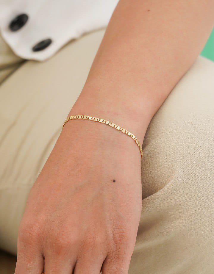 PULSERA ESCALERA PLANA - 2MM