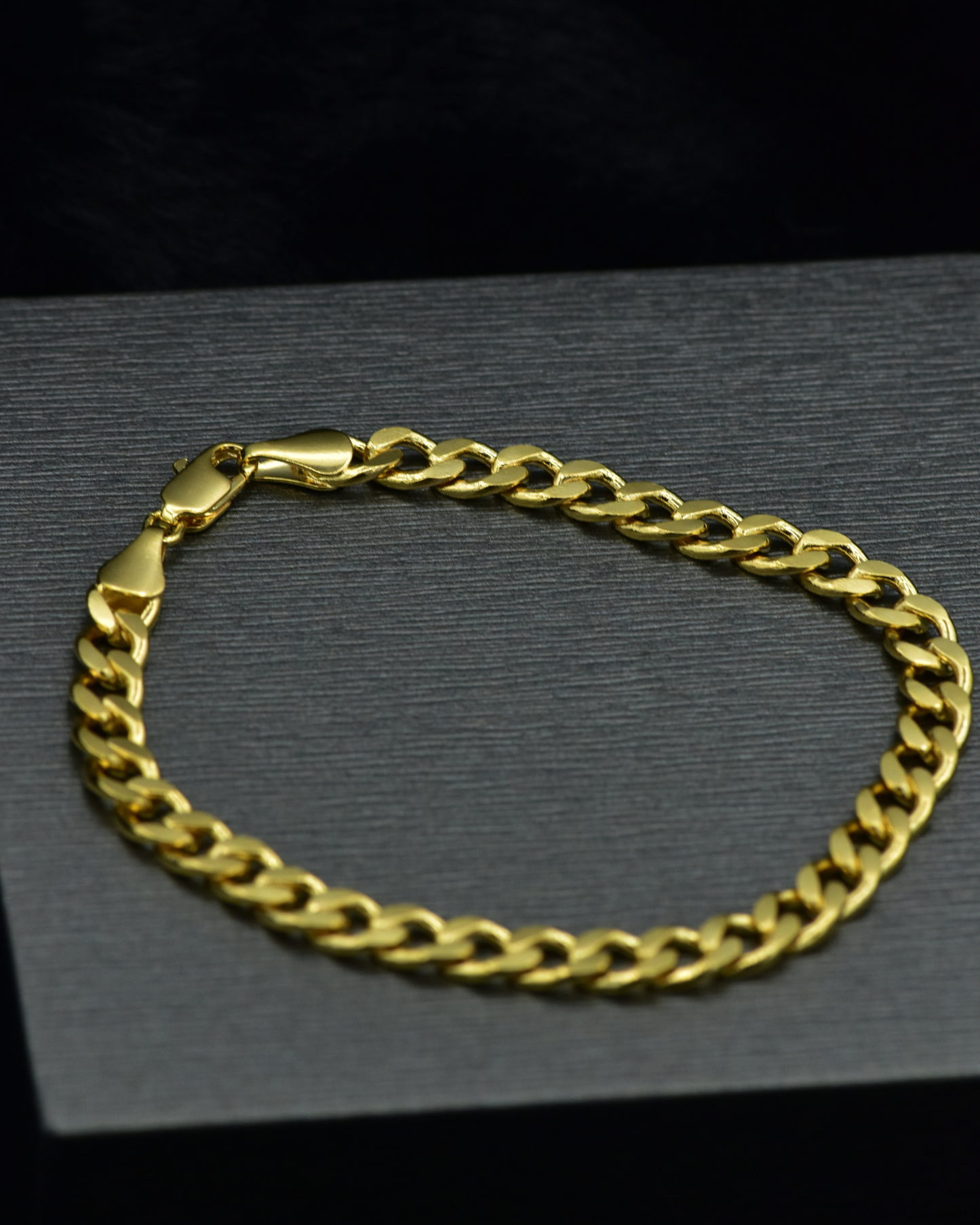 PULSERA CUBANA GRUESA - 6MM 20CM