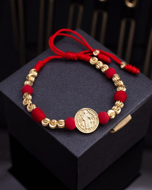 Pulsera Protección San Benito Balin 6mm