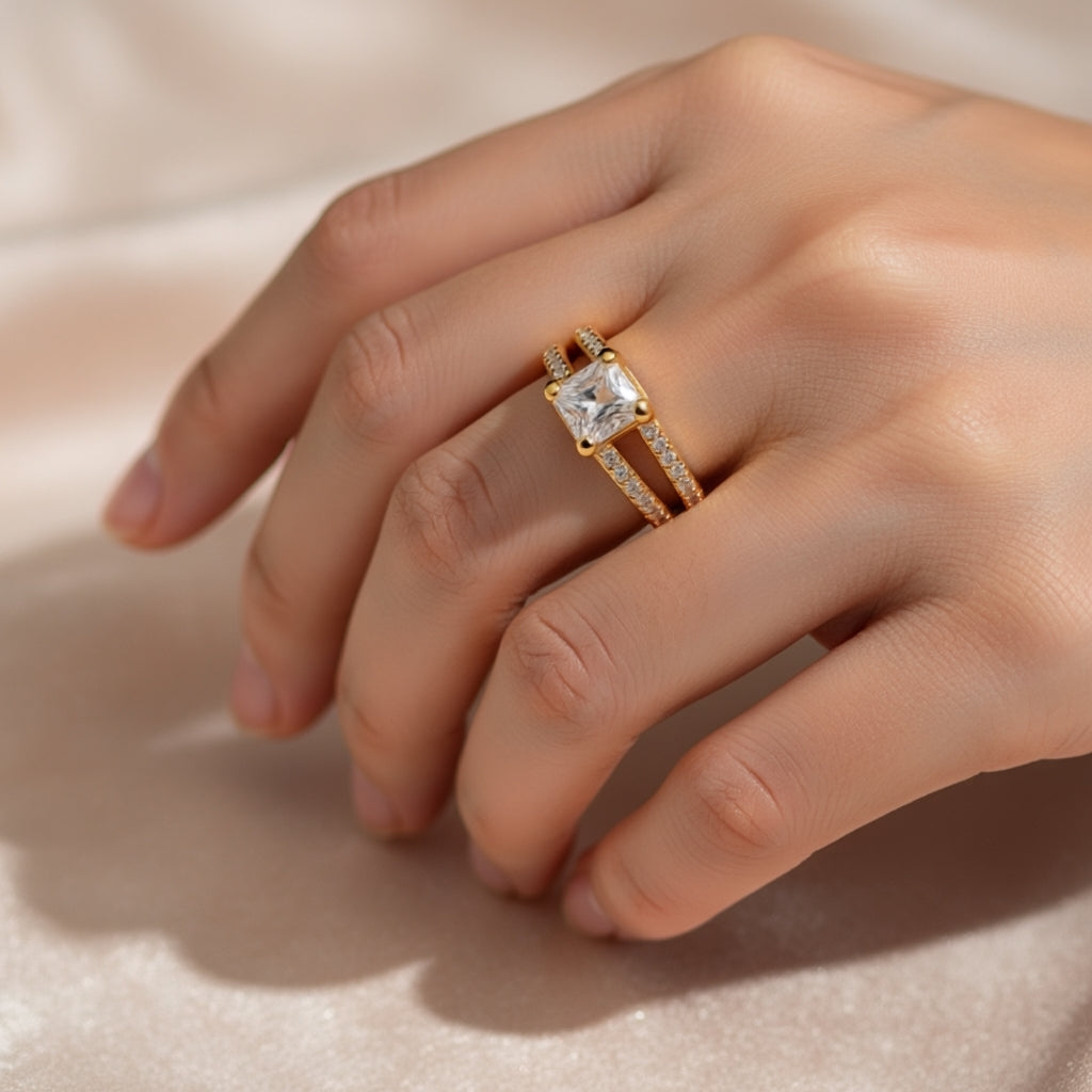 Anillo Circonia Mujer