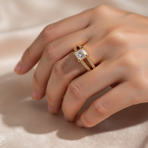 Anillo Circonia Mujer