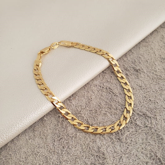 PULSERA CUBANA DIAMANTADA - 5MM 20CM