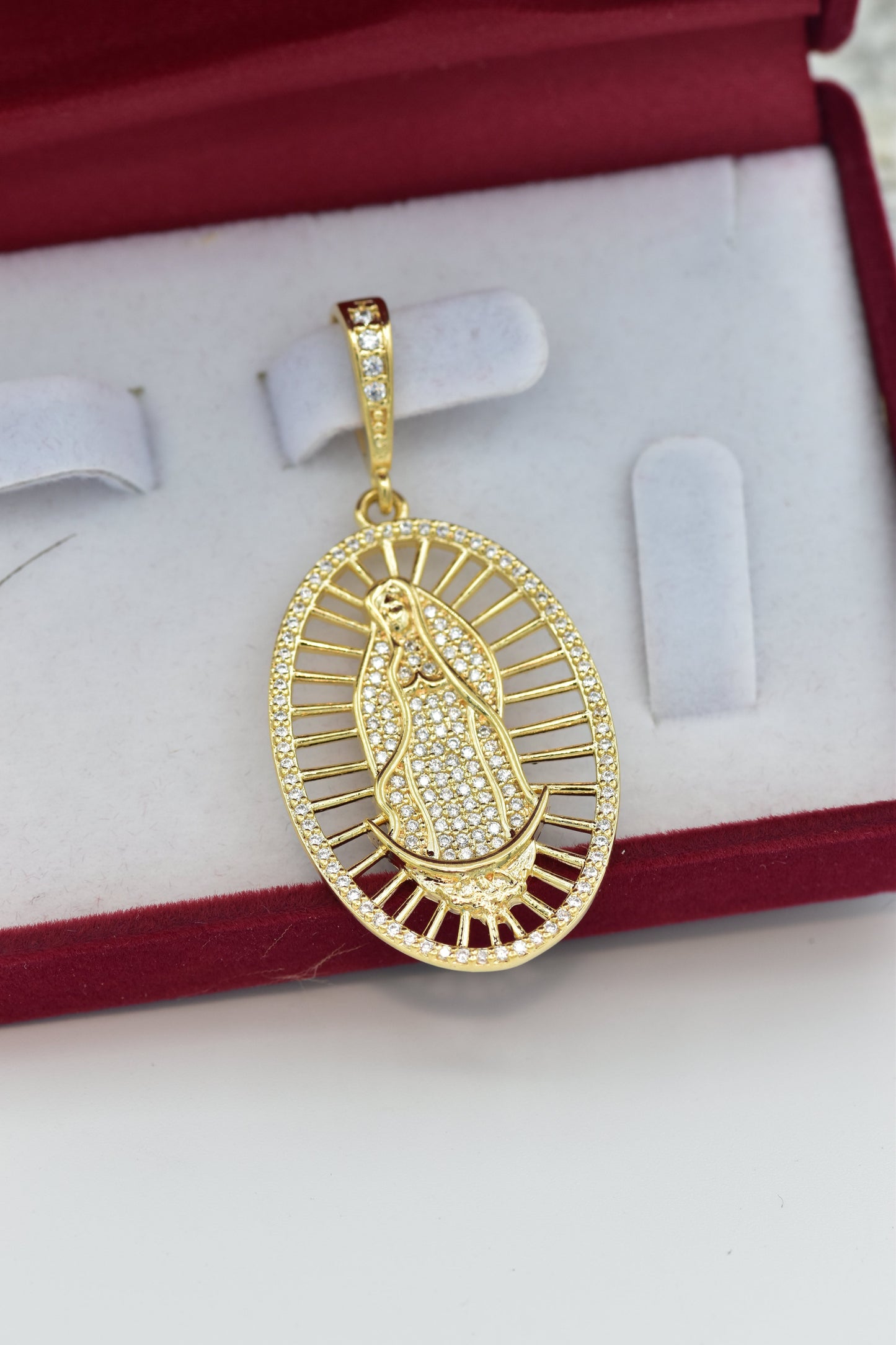DIJE VIRGEN GUADALUPE SWAROVSKI GRANDE